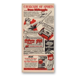 1950 Gillette Razor Print Ad | Dom Dimaggio