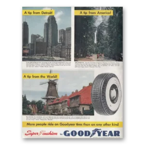 1950 Goodyear Tires Print Ad | Detroit America