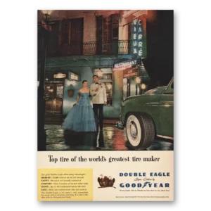 1950 Goodyear Tires Print Ad | Greatest Tire Maker