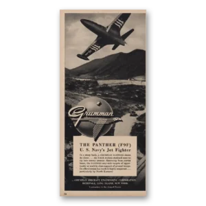 1950 Grumman Print Ad | Panther F9f