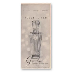 1950 Fleur de Feu Perfume Print Ad | Great Fragrance