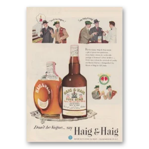 1950 Haig & Haig Print Ad | Christmas