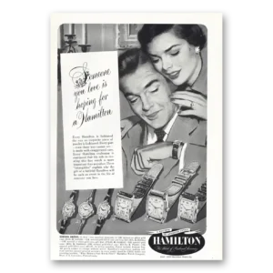 1950 Hamilton Watch Print Ad | Someone You Love