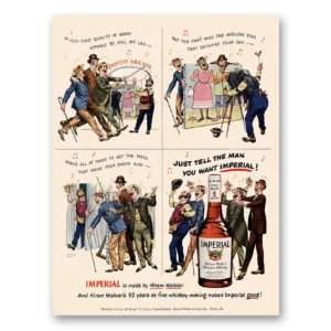 1950 Imperial Whiskey Print Ad | Man You Want