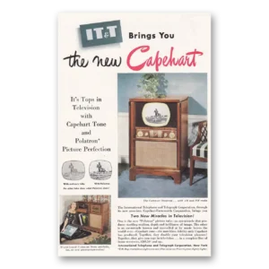1950 Capehart Television Print Ad | Capeheart Tone