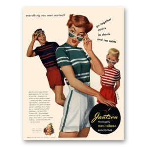 1950 Jantzen Print Ad | Tee Shirts