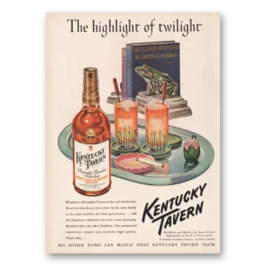 1950 Kentucky Tavern Whiskey Print Ad | Highlight Twilight