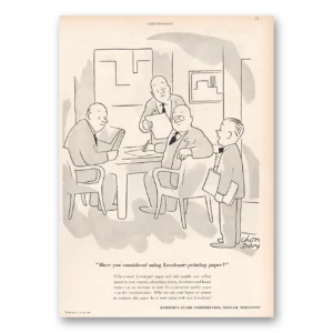 1950 Levelcoat Printing Paper Print Ad | Sparkle