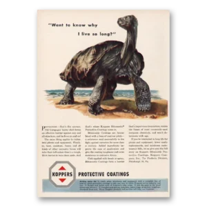1950 Koppers Protective Coatings Print Ad | Old Galapagos