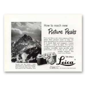 1950 Leica Cameras Print Ad | Picture Peaks