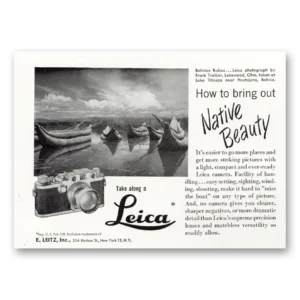 1950 Leica Cameras Print Ad | Native Beauty