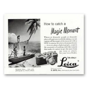 1950 Leica Cameras Print Ad | Marquesa Morn