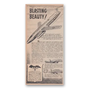 1950 Martin XB51 Print Ad | Blasting Beauty