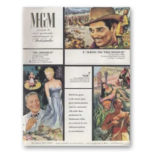 1950 Metro Goldwyn Mayer Print Ad | Mr Imperium