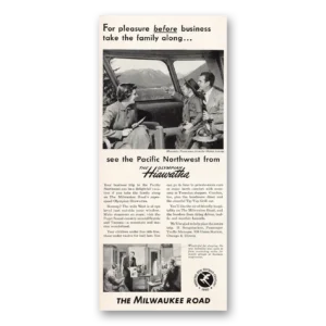 1950 Milwaukee Road Print Ad | Yellowstone Ranger