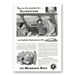 1950 Milwaukee Road Print Ad | Gallatin Gateway