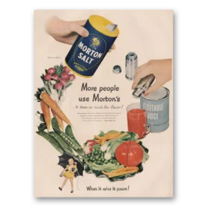 1950 Morton Salt Print Ad | More People Use
