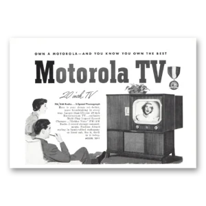 1950 Motorola Television Print Ad | Your Dream Set