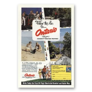 1950 Ontario Canada Print Ad | Follow Fun