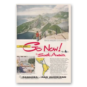 1950 Pan Am Print Ad | South America