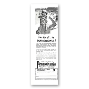 1950 Pennsylvania Print Ad | Fun For All