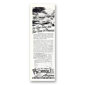 1950 Phoenix Arizona Print Ad | Sun Time