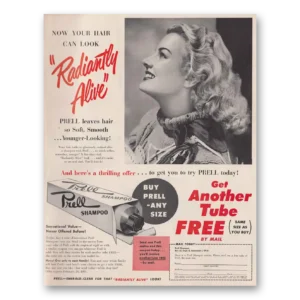 1950 Prell Shampoo Print Ad | Radiantly Alive