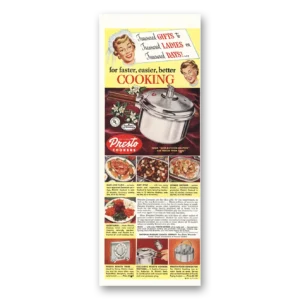 1950 National Pressure Cooker Print Ad | Presto Treasured