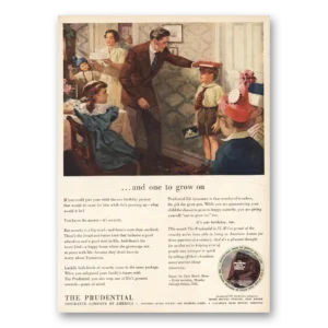 1950 Prudential Insurance Print Ad | And One To Grow On