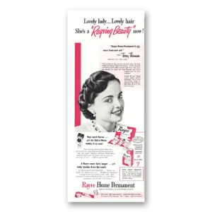 1950 Rayve Home Permanent Print Ad | Lovely Lady Lovely Hair