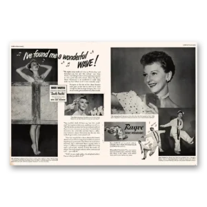1950 Rayve Home Permanent Print Ad | Mary Martin