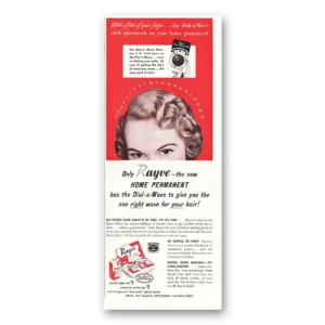 1950 Rayve Home Permanent Print Ad | Dialwave
