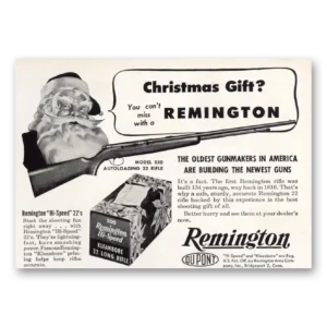 1950 Remington Arms Print Ad | Christmas