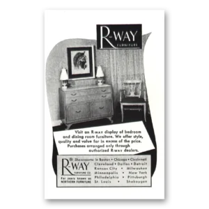 1950 Rway Northern Furniture Print Ad | Dining Room