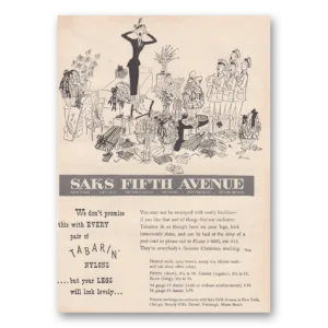 1950 Tabarin Nylons Print Ad | Every Pair