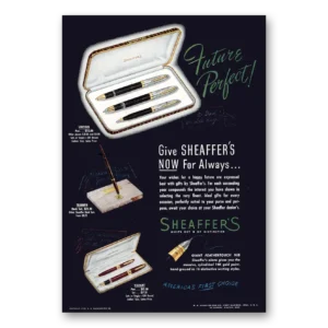 1950 Sheaffers Triumph Pen Print Ad | Future Perfect