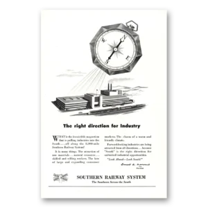 1950 Southern Railway Print Ad | Right Direction Industry