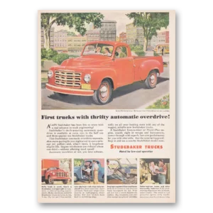1950 Studebaker Trucks Print Ad | Automatic Overdrive