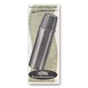 1950 Thermos Print Ad | Home Coffee