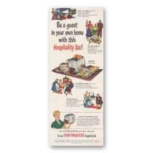 1950 Toastmaster Toaster Print Ad | Hospitality