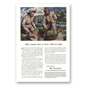 1950 Travelers Insurance Print Ad | Dirt Tossed