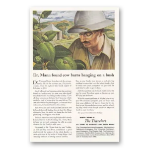 1950 Travelers Insurance Print Ad | Dr Mann