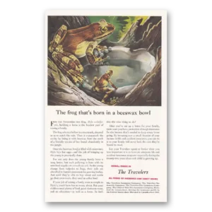 1950 Travelers Insurance Print Ad | Frog