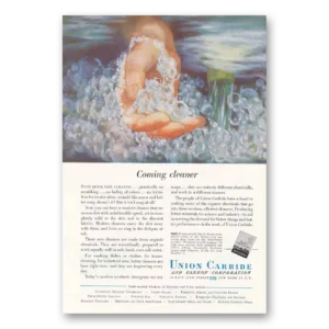 1950 Union Carbide Print Ad | Coming Cleaner