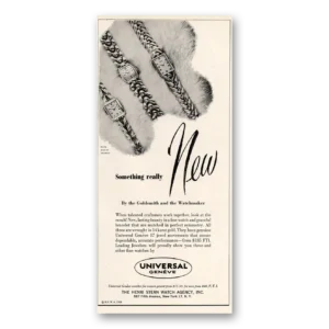 1950 Universal Geneve Watch Print Ad | Really New