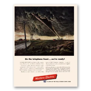 1950 Western Electric Print Ad | Ready