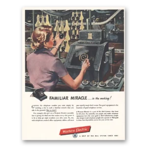 1950 Western Electric Print Ad | Miracle Making