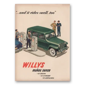 1950 Willys Overland Print Ad | Rides Swell