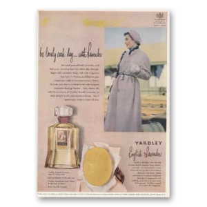 1950 English Lavender Print Ad | Be Lovely