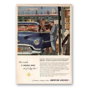 1951 American Airlines Print Ad | Short Hop
